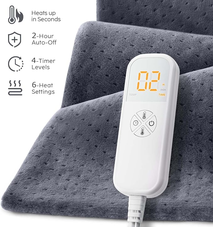 Heating Pad for Back Pain & Cramps, Menstrual Pain, Christmas Gifts for Women - Image 3