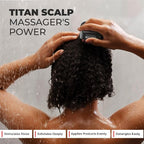 Bossman Titan Shower Scalp Massager – Scalp Exfoliator Brush – Ergonomic - Image 3