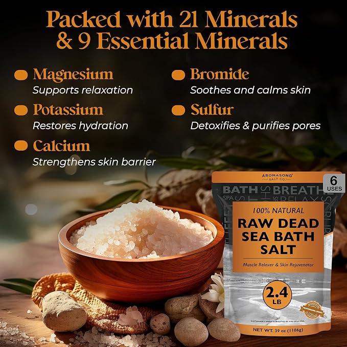 Aromasong Raw Dead Sea Bath Salt - Image 5