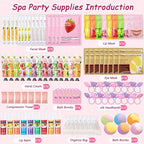 160 PCS Spa Party Supplies for Girls Women, Include Facial Mask, Hand Creams - Image 2