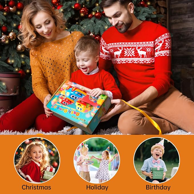 Bath Bombs for Kids with Surprise Toys Inside, 6 Pack Bath Bombs Gift Set with - Image 7