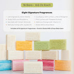 Australian Botanical Soap 16-Bar Set, Goats Milk & Soya Bean 8-Pack + Variety - Image 3