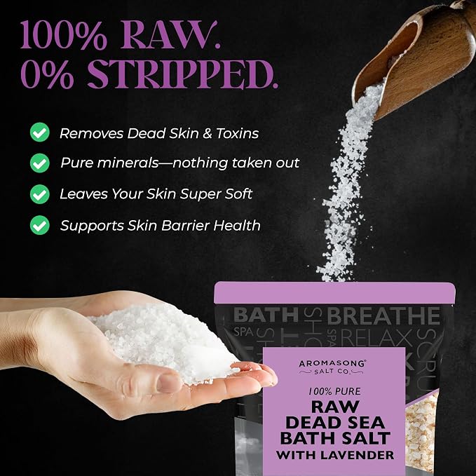 Aromasong Pure Raw Dead Sea Salt - Image 2