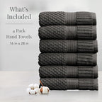 NY Loft 100% Cotton Hand Towel 6 Pack | Super Soft & Absorbent Quick-Dry Hand - Image 2