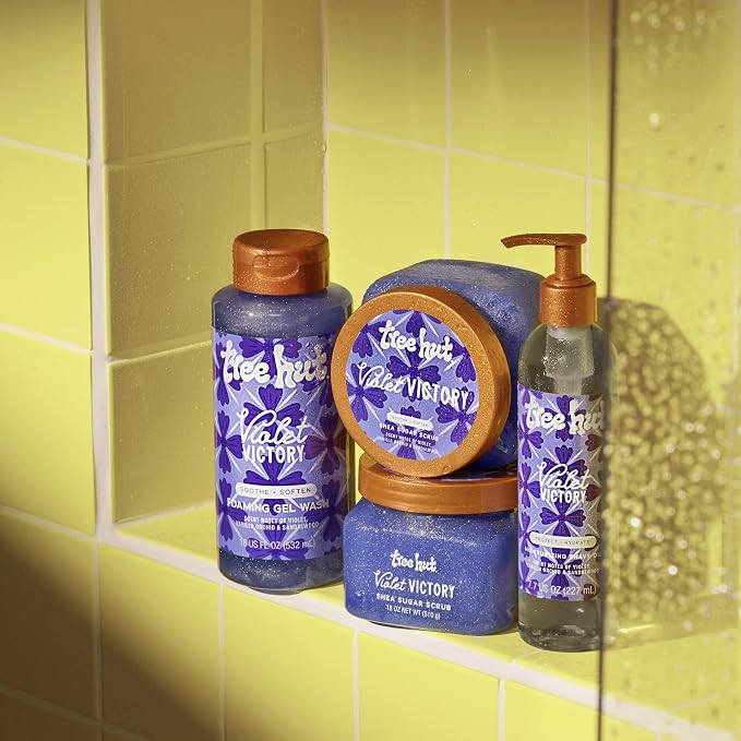 Tree Hut Violet Victory Shea Sugar Scrub, Exfoliating, Hydrating & Moisturizing - Image 9