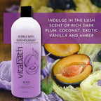 Vitabath Black Plum Bubble Bath Rich Foaming Soak - Image 4
