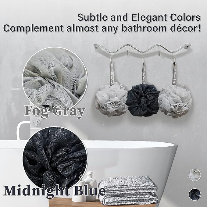 myHomeBody 60g Loofah Sponge, Body Scrubber, Bath Sponge, Loofah - Image 4