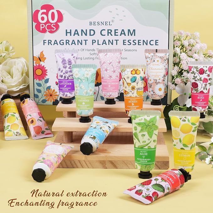 60 Pack Hand Cream Gift Set For Women, Mothers Day Gifts, Teacher Appreciation - Image 5