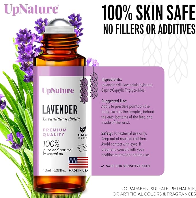 UpNature Lavender Essential Oil Pure Roll On - Image 3