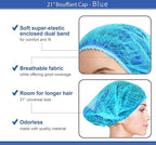 Disposable Bouffant Caps, 21inches Hair Net, Elastic Dust Cap - Image 3