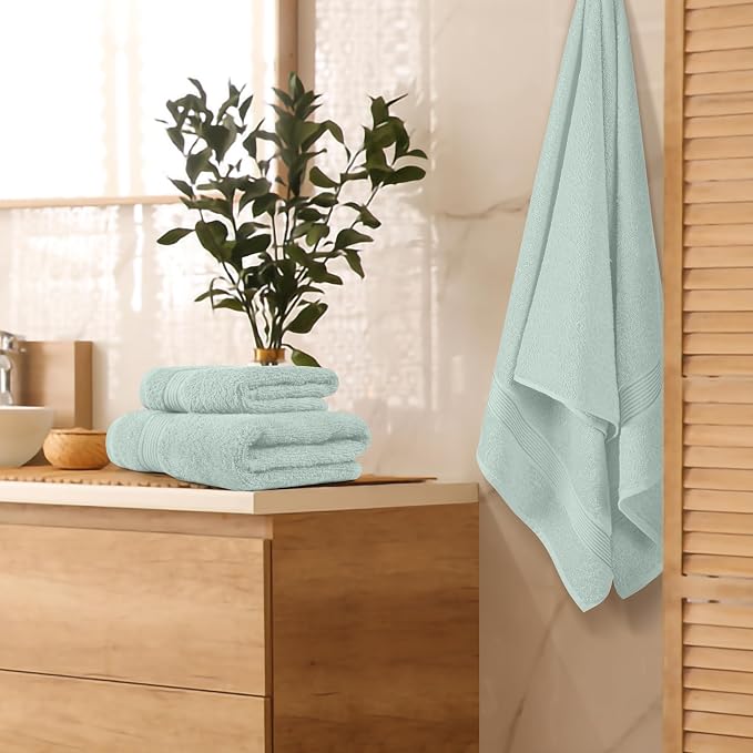 Belizzi Home Ultra Soft 3 Pack Cotton Towel Set, Contains a Bath Towel 28x55 - Image 2