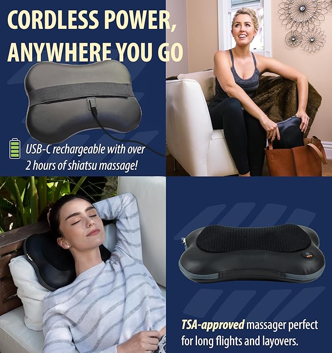Zyllion Shiatsu Back and Neck Massager - Image 3