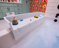 Tub Topper® Bathtub Splash Guard & Bath Shelf by TubTopper