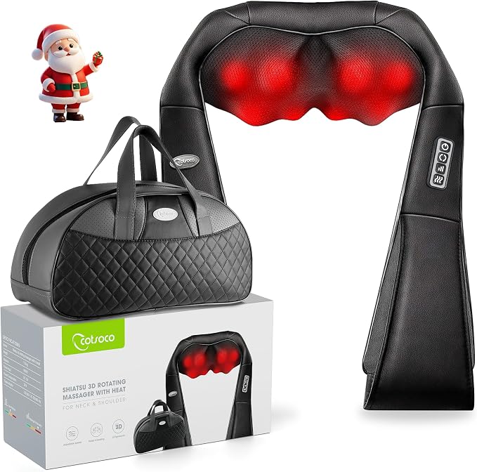 cotsoco Neck Massager, Shiatsu Shoulder and Back Massager by cotsoco