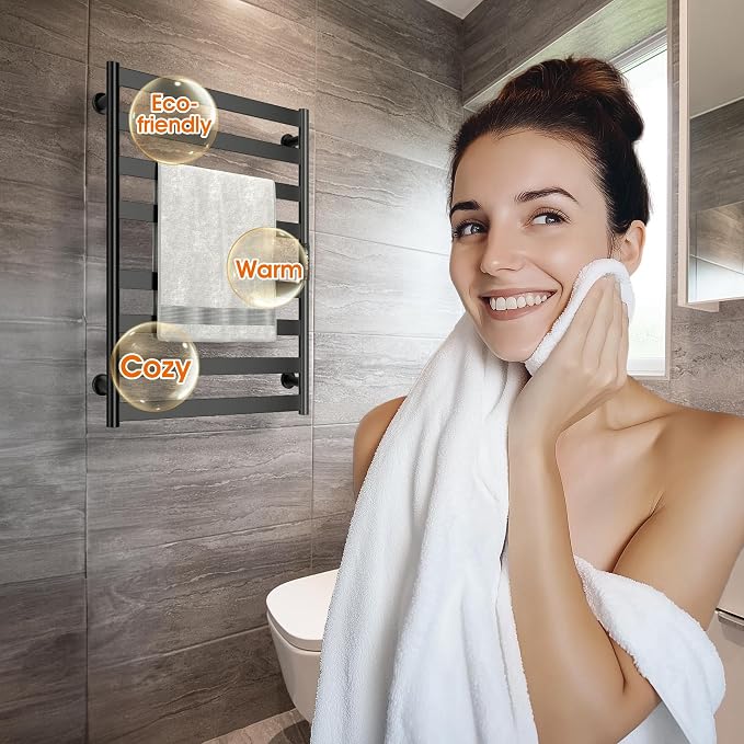 Paraheeter Wall Mounted & Freestanding Heated Towel Rack - Image 7