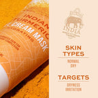 Freeman Exotic Blends Hydrating Indian Turmeric Gel Cream Facial Mask, 6 - Image 3