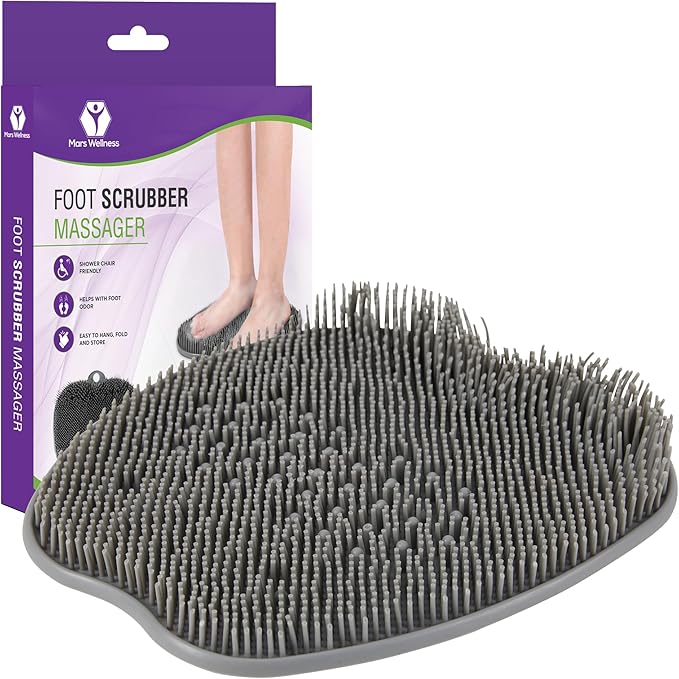 MARS WELLNESS Shower Foot Scrubber and Massager by MarsWellness