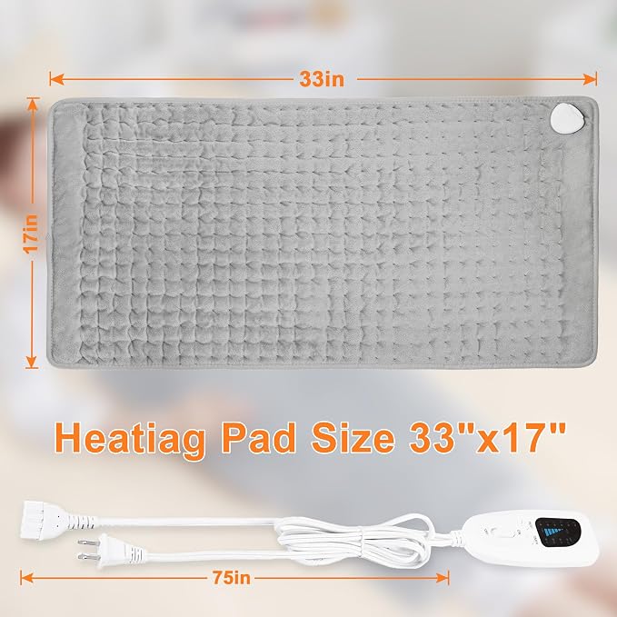 Deepsoon Heating Pad, Electric Heating Pads - Image 6