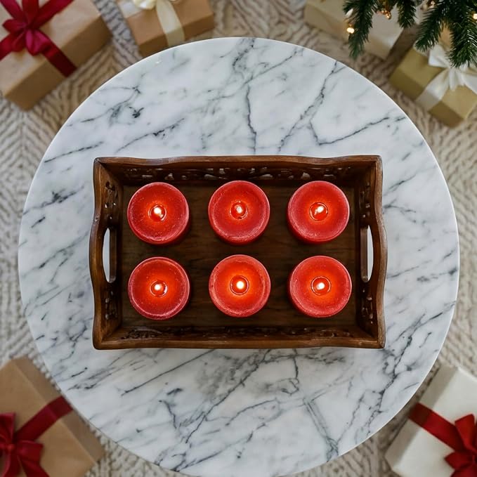 Aroma Naturals Votive Candles Essential Oil, Peace Ruby Holiday - Image 7