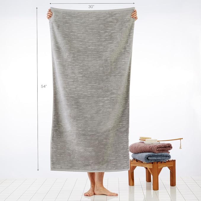 SKL Home CloudSoft Cotton Luxury 4 Pc Bath Towel Set - Image 3