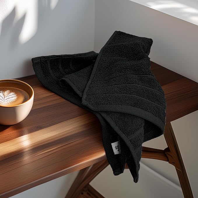 Tens Towels Pack of 6 Hand Towels, 100% Cotton, Lighter Weight, Quick to Dry - Image 6