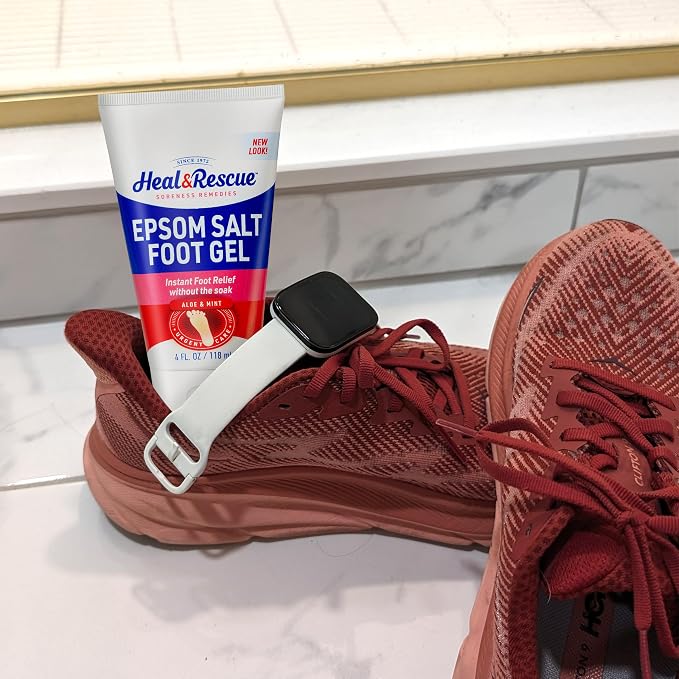 Heal&Rescue Epsom Salt Foot Gel, 4 Ounce, Soothing Relief - Image 8