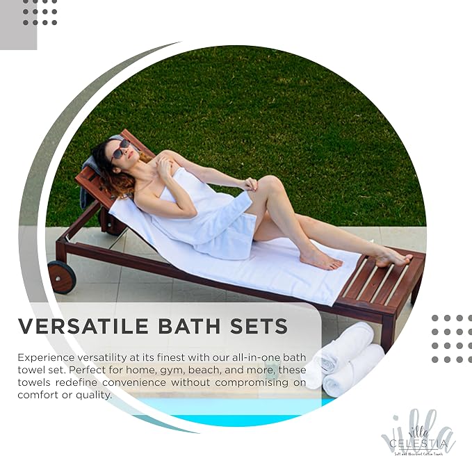 100% Cotton Bath Towel Set of 24-6 Bath Towels, 6 Hand Towels, 12 Wash Cloths - Image 7