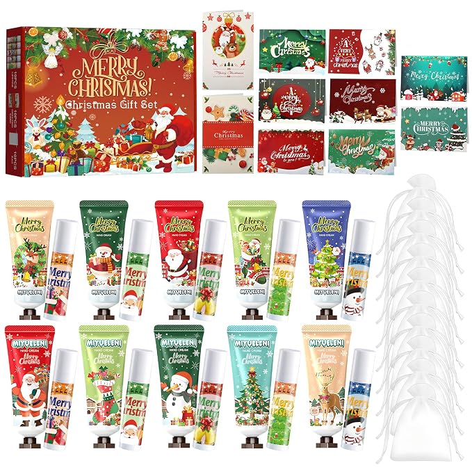 JAOJAO Christmas Lip Balm Bulk, Christmas Hand Cream by JAOJAO