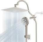 Hibbent 12'' All Metal CUPC Certified Shower Head, High Pressure Rainfall by Hibbent
