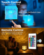 2-Pack Black Rechargeable Shower Lights, 16 Color Ocean Wave Projector Light - Image 5