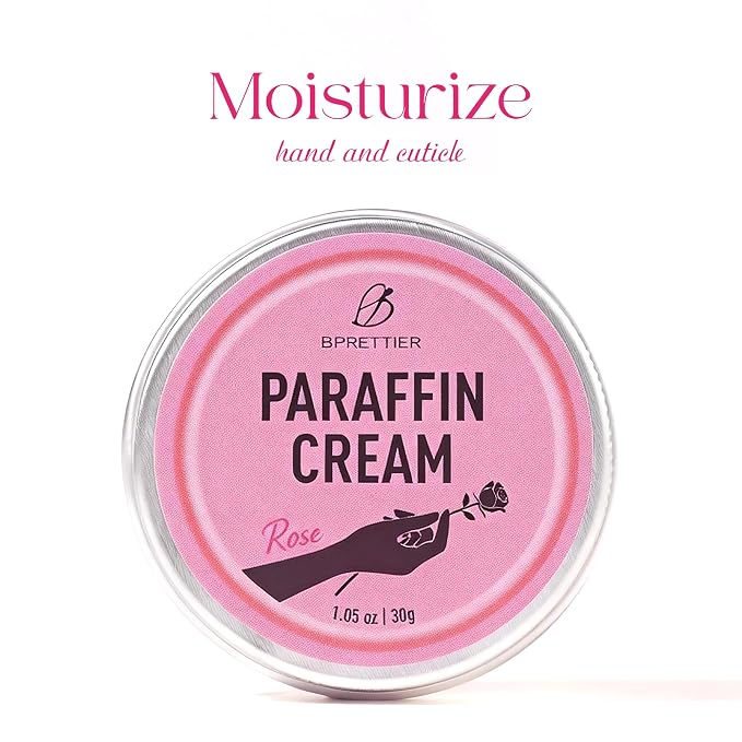 Cold Paraffin Wax Cream for Hands and Feet, Shea Butter Cuticle Balm, Rose - Image 7