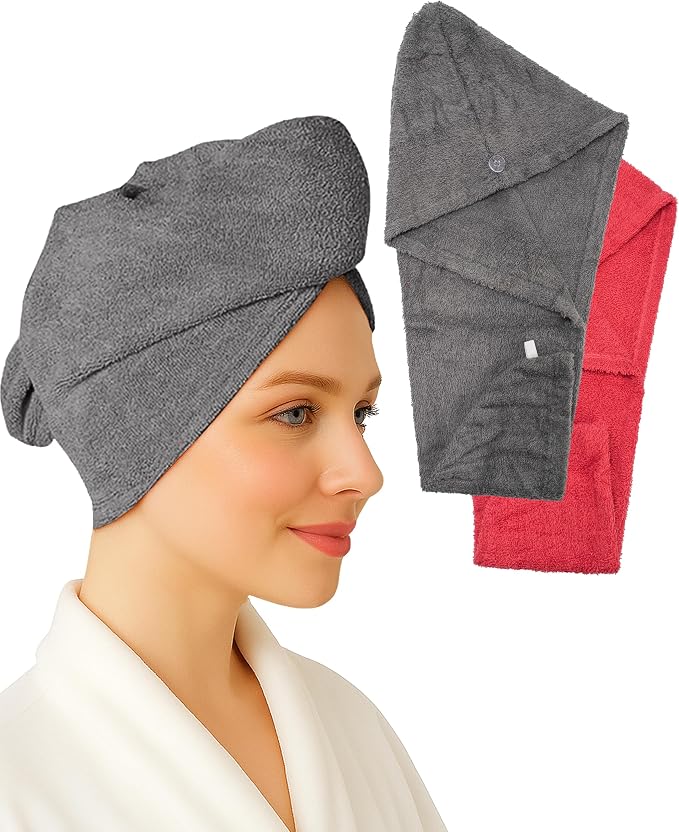 Textila 100% Cotton Hair Wrap Towels by Textila+Stores