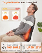 Back Massager for Pain Relief Deep Tissue : Rolling Up and Down, Not Just 4 - Image 5