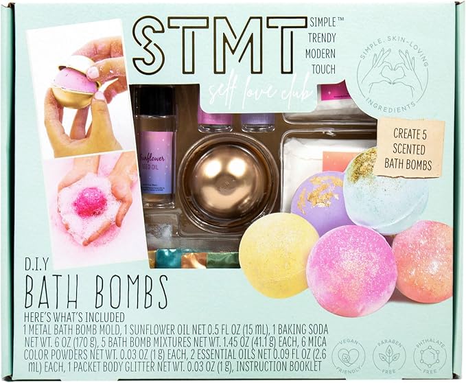 STMT Self-Love Club D.I.Y. Bath Bombs by Horizon Group USA, Create 5 Bath Bombs by STMT