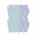 4 Pairs Exfoliating Gloves, 100% Nylon, Dual Texture Body Scrub by The+Beauty+Project