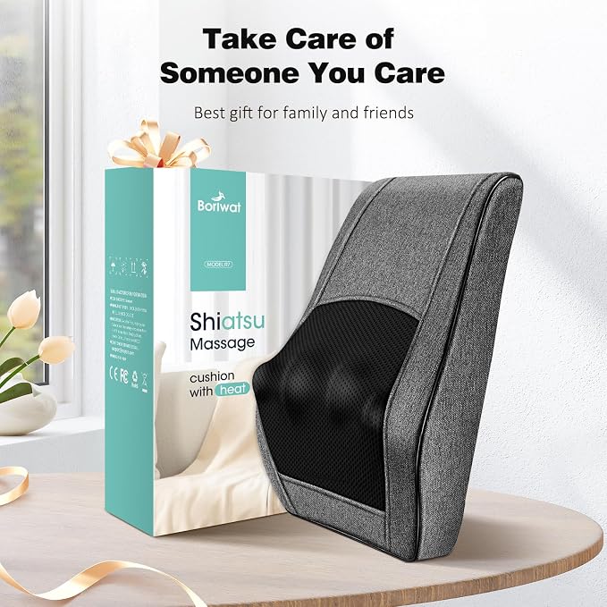 Boriwat Back Massager with Heat, Neck Massager - Image 9
