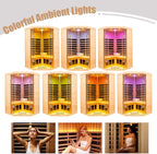 2 Person Far Infrared Sauna 0-5mG Ultra Low EMF 1520W Indoor Sauna Canadian - Image 6