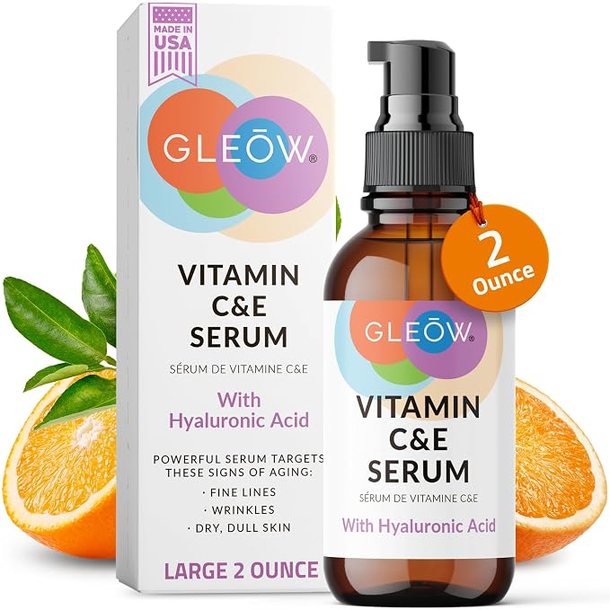 GLEOW Vitamin C Face Serum, Hydrating Vitamin C Serum by Gleow