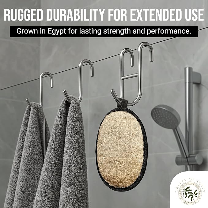 Natural Loofah Shower Body Scrubber - Image 7