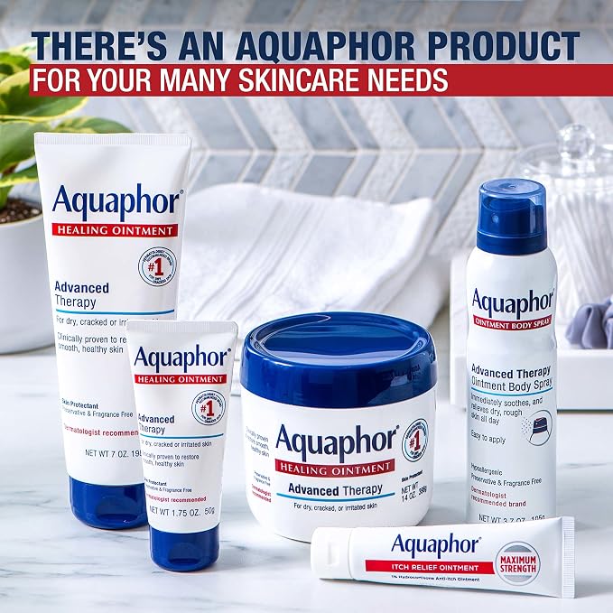 Aquaphor Healing Ointment Advanced Therapy Skin Protectant, Dry Skin Body - Image 14