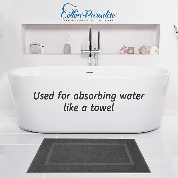 Cotton Paradise 100% Cotton Bath Mats - Image 2