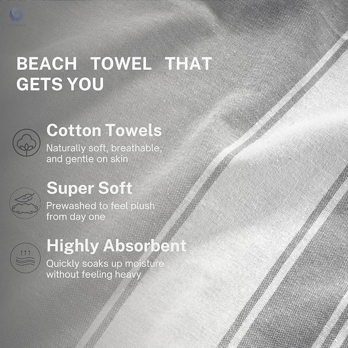 Cotton Turkish Beach Towel - Image 5