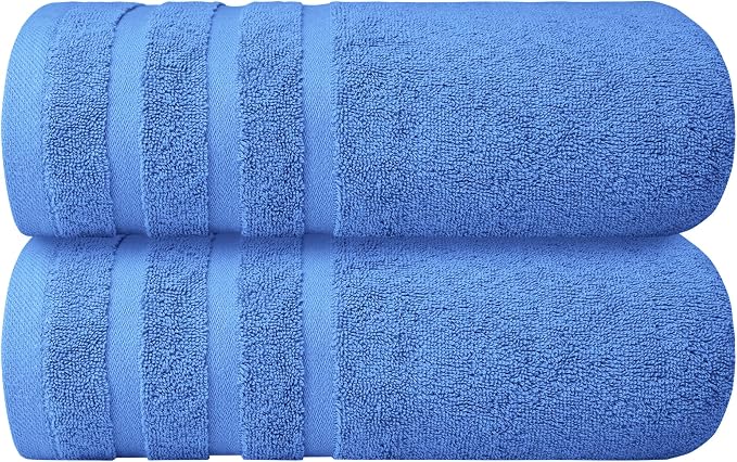Infinitee Xclusives 100% Cotton Luxury Bath Towels Set of 2 - Image 8