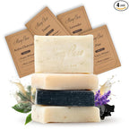 Mary Case Goat Milk Variety Bar Soap Set of 4 | Lavender, Pine Tar, Tea Tree & by MARYCASEHOMEBEAUTYFASHION