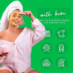 BRÜUN Peel-Off Kiwi Jelly Mask for Face Care – A 23 fl oz Rubber Mask Jar for - Image 3