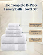 LANE LINEN 100% Cotton Bath Towel Set - Image 4