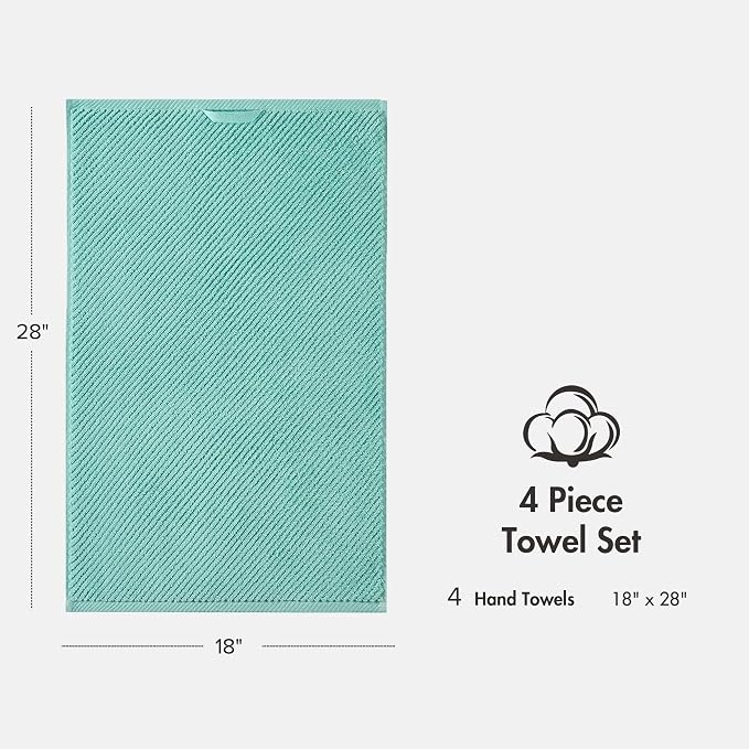 Madison Park 4-Piece Hand Towel Set - Image 9