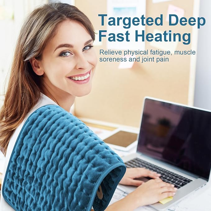 Heating Pad for Back, Electric Heating Pads for Cramps/Abdomen/Waist/Shoulder - Image 5