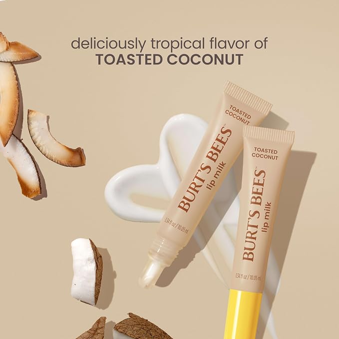 Burt’s Bees Lip Milk, Daily Lip Moisturizer, Toasted Coconut, Vitamin Enriched - Image 7