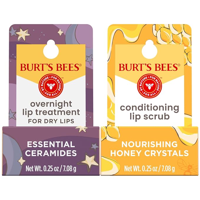 Burt’s Bees Conditioning Lip Scrub and Overnight Intensive Lip Treatment by BurtsBees